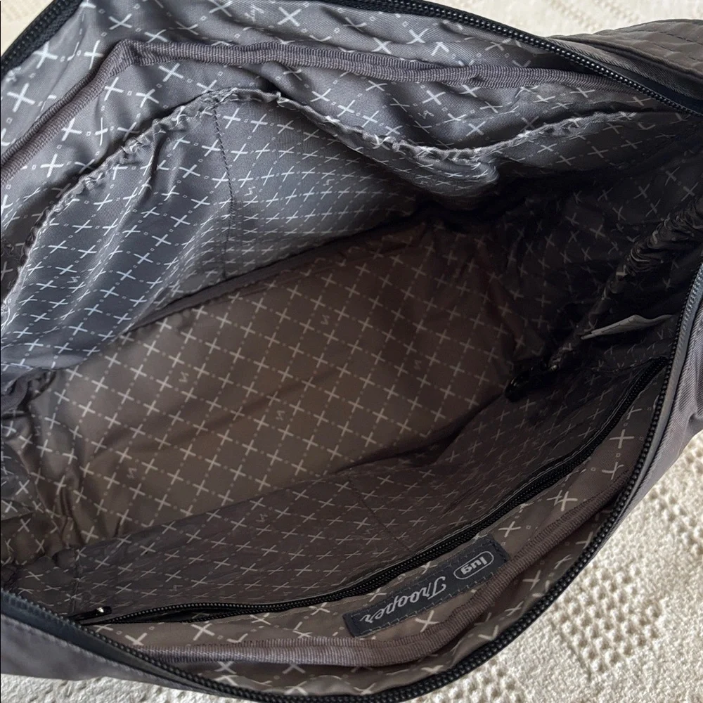 LUG TROOPER SLING BAG Purse‎ Gray Hidden Cargo Multi Pockets RFID Tote